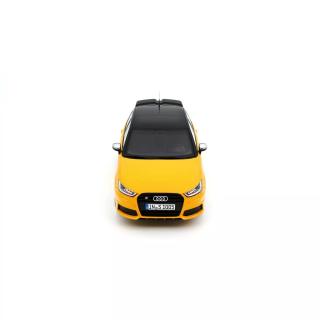 AUDI S1 SPORTBACK VEGAS YELLOW 2015 OttO mobile 1:18 Resinemodell (Türen, Motorhaube... nicht zu öffnen!)